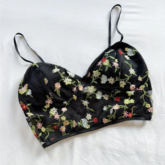January 7 Embroidered Mesh Bra size L - Picture 1 of 4